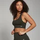 Бесшовное спортивное бра MP Shape — зеленый цвет