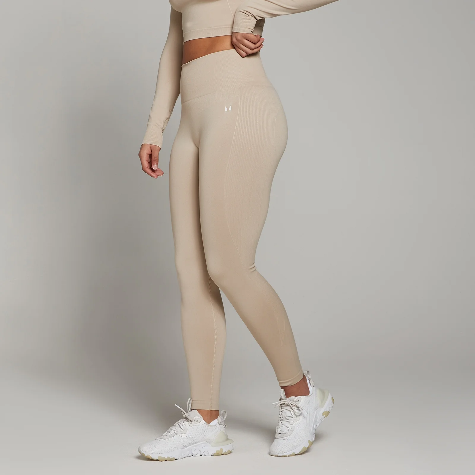 Женские бесшовные леггинсы MP Shape — песочный цвет - XS Изображение 1