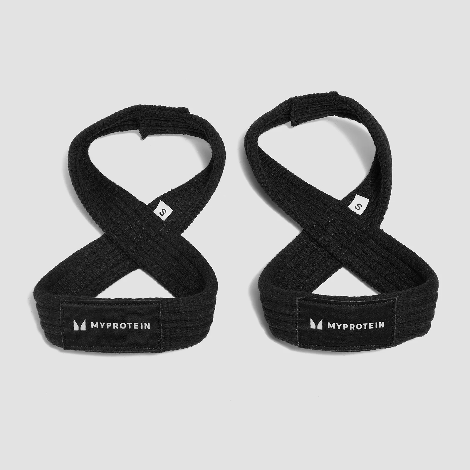 Лямки для тяги 8-образной формы Myprotein — черный цвет - M (6'' - 7.5'') Изображение 1