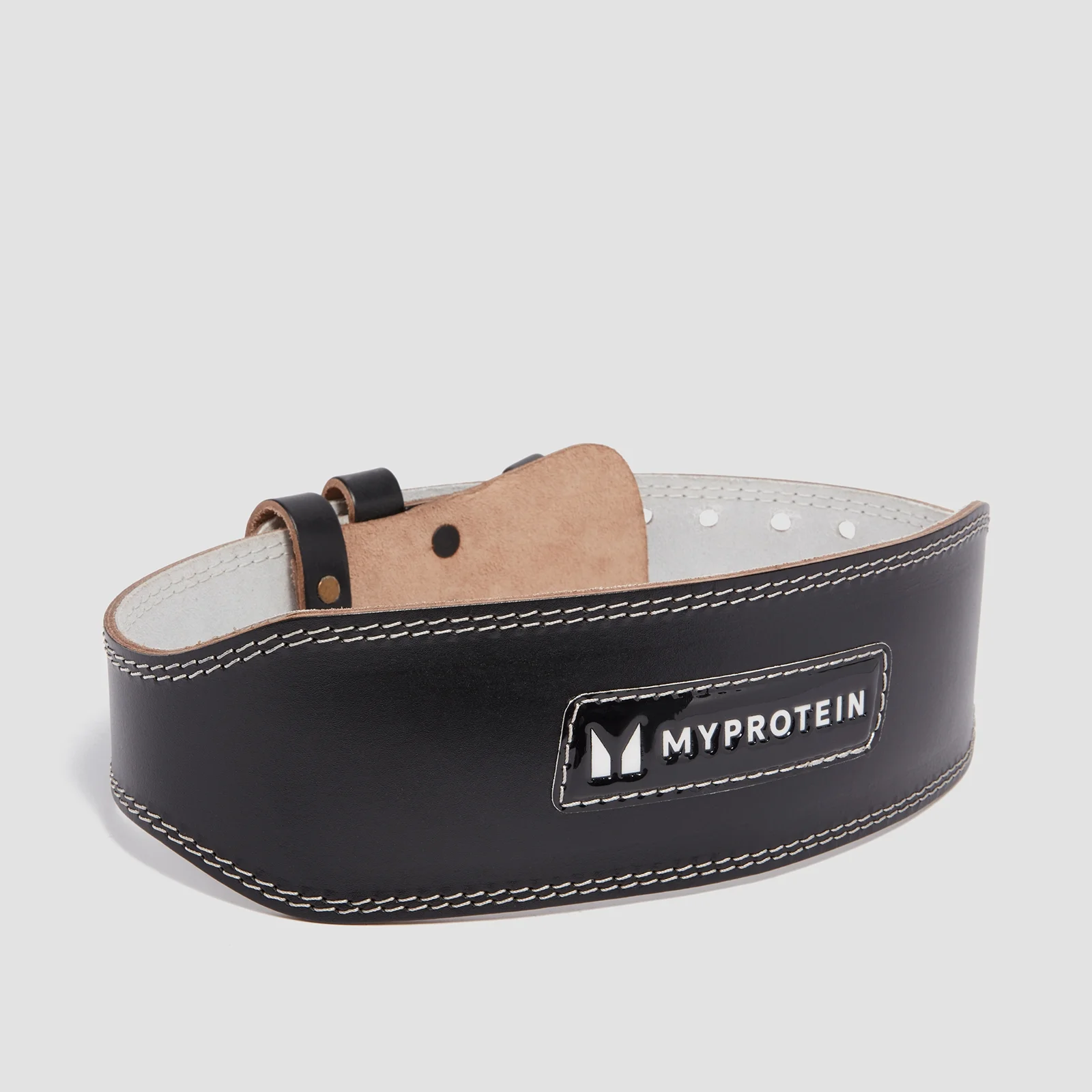 Кожаный атлетический пояс Myprotein — черный цвет - Small (23-32 Inch) Изображение 1