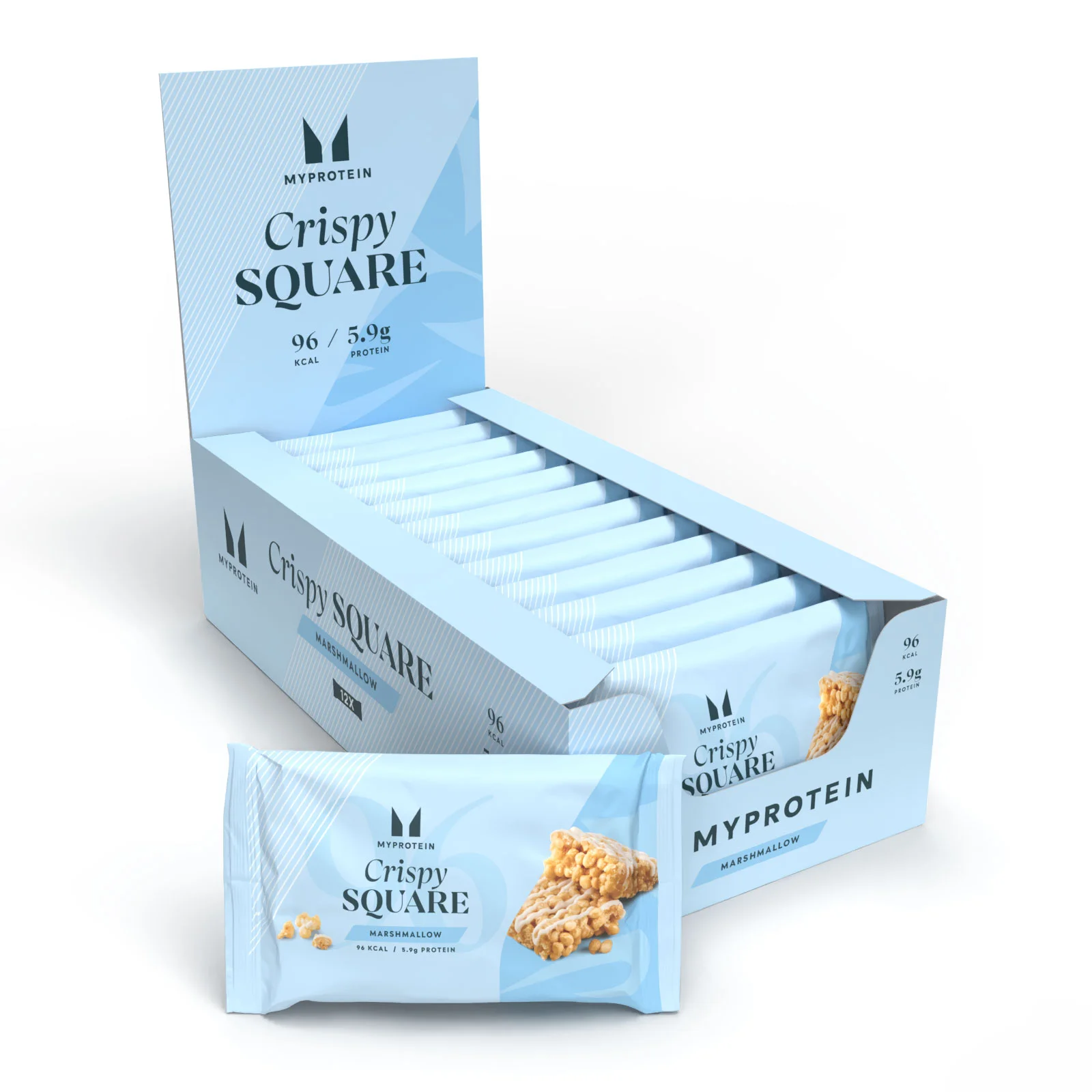 Хрустящий батончик Crispy Square - 12 x 30g - Зефир Изображение 1
