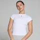 Женская облегающая футболка с короткими рукавами MP Basics — белый цвет