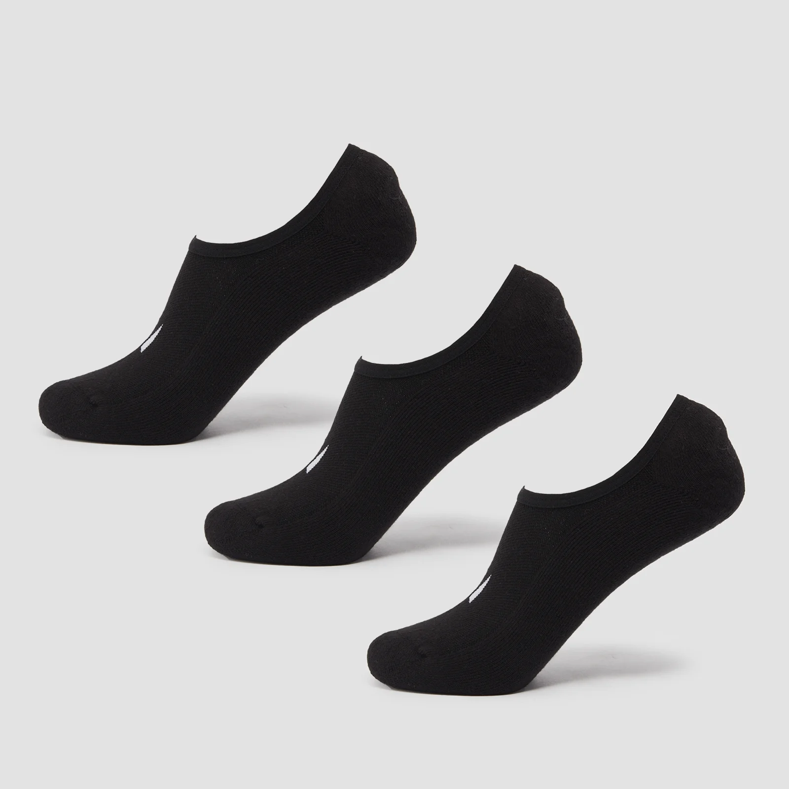 MP Unisex Invisible Socks (3 Pack) - Black - UK 6-8 Изображение 1