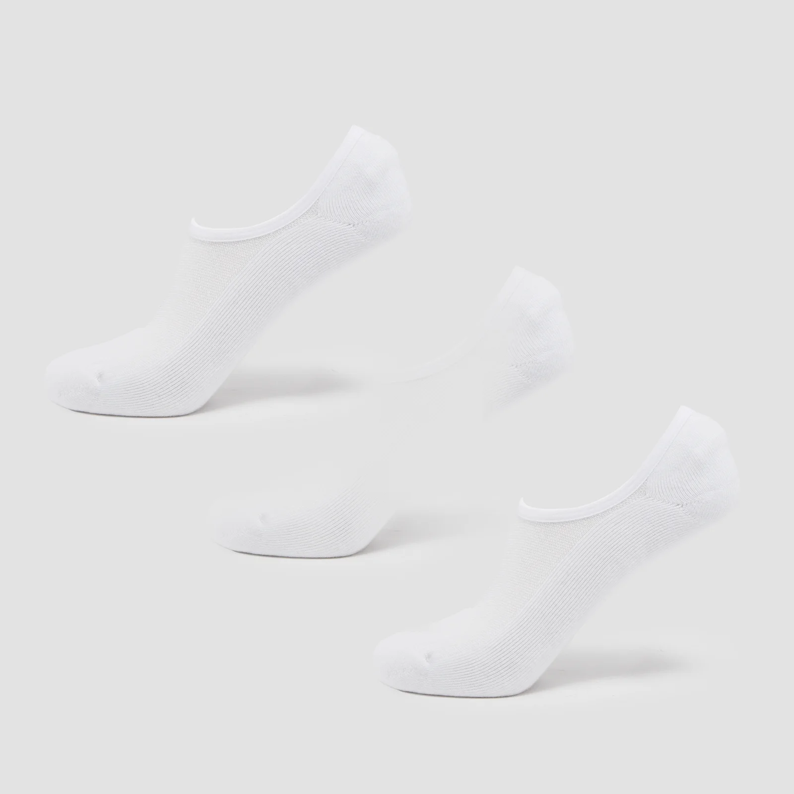 MP Unisex Invisible Socks (3 Pack) - White - UK 9-11 Изображение 1