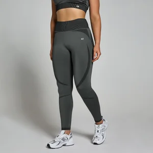 Женские бесшовные леггинсы MP Two Toned — черный цвет - Size XS