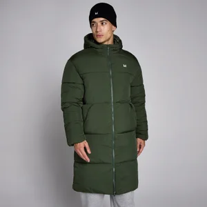 Мужской длинная куртка-пуховик MP — зеленый цвет - Size M