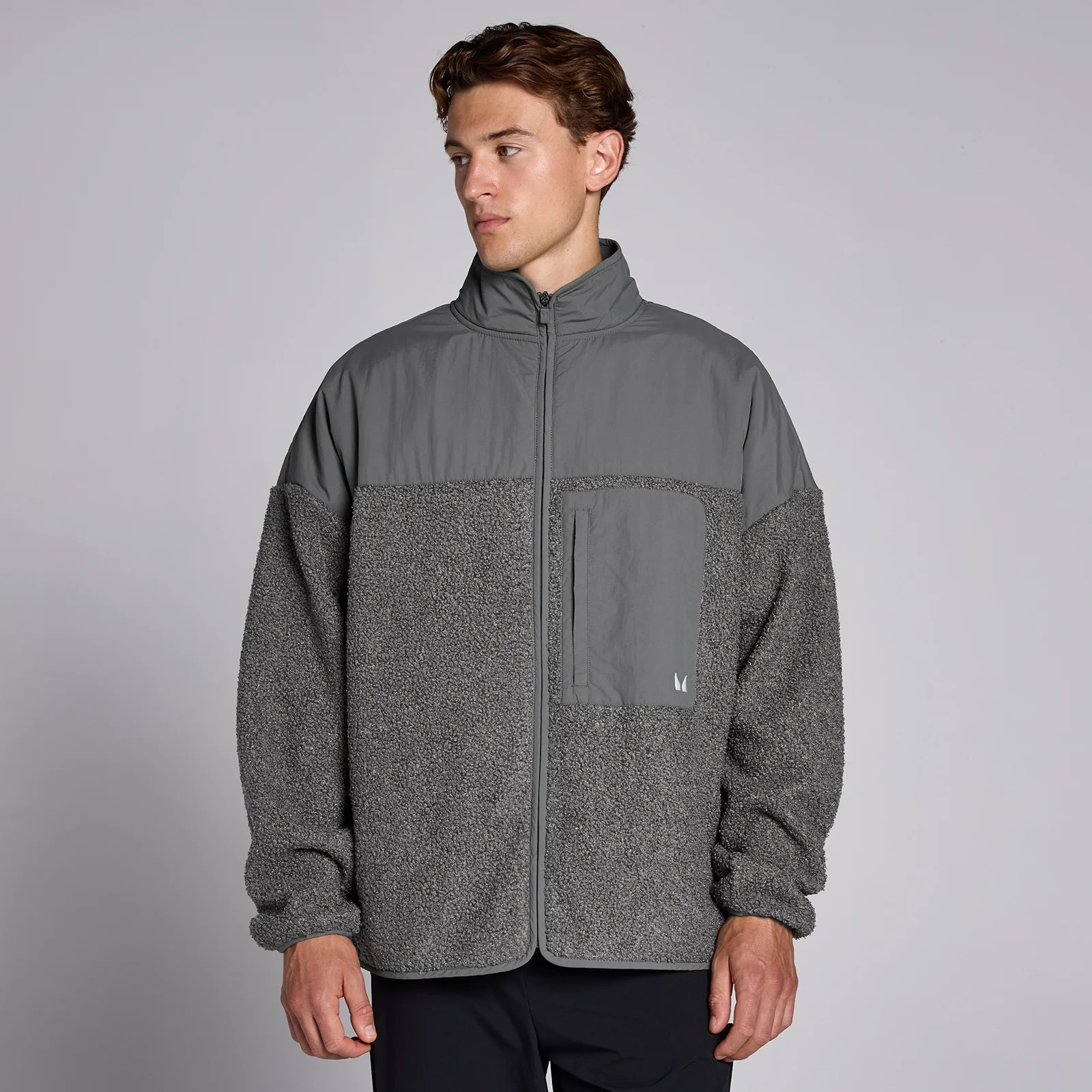 Мужская гибридная флисовая куртка MP Lifestyle — темно-зеленый цвет - XXL Изображение 1