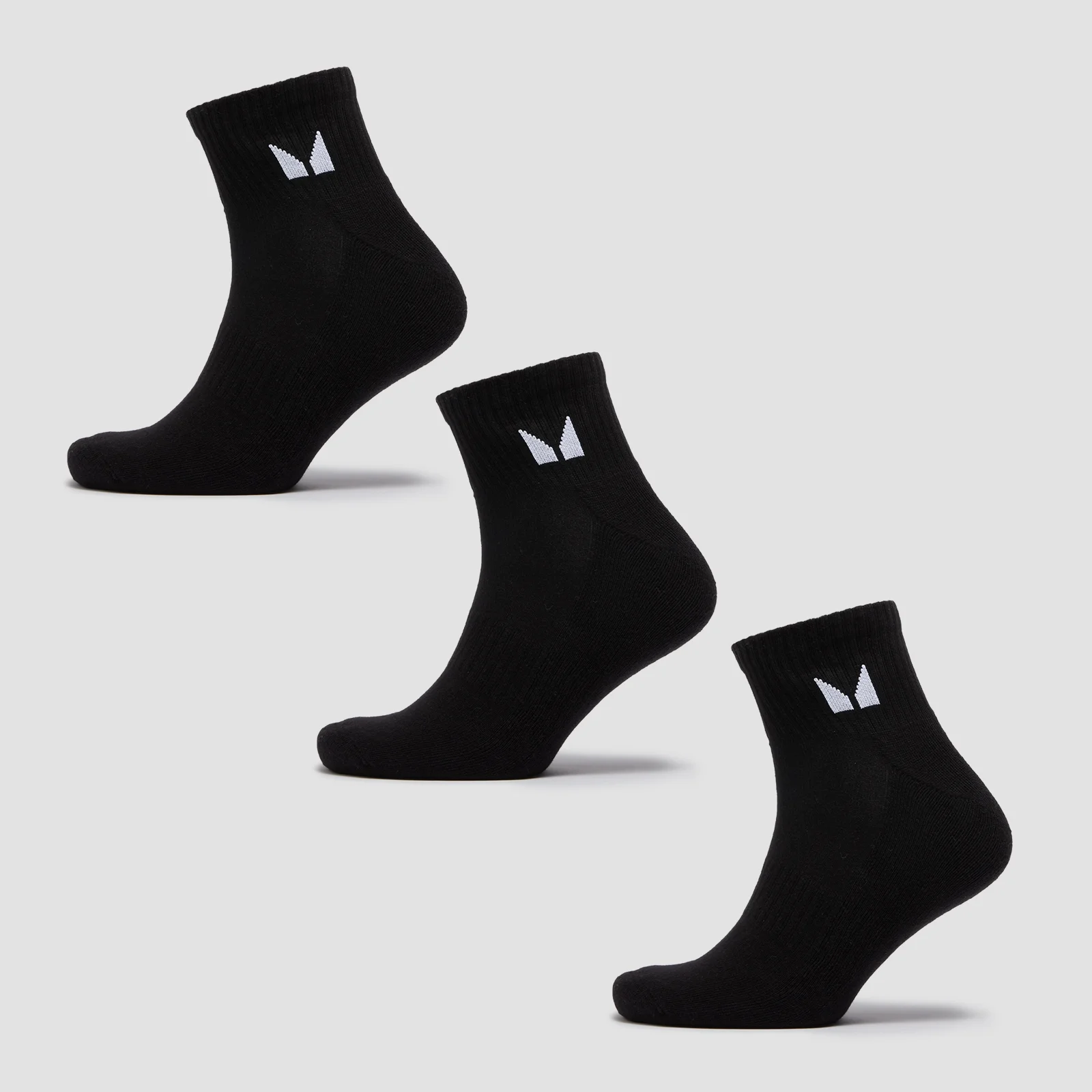 MP Unisex Ankle Socks (3 Pack) - Black - UK 6-8 Изображение 1