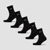 MP Unisex Crew Socks (5 Pack) - Black