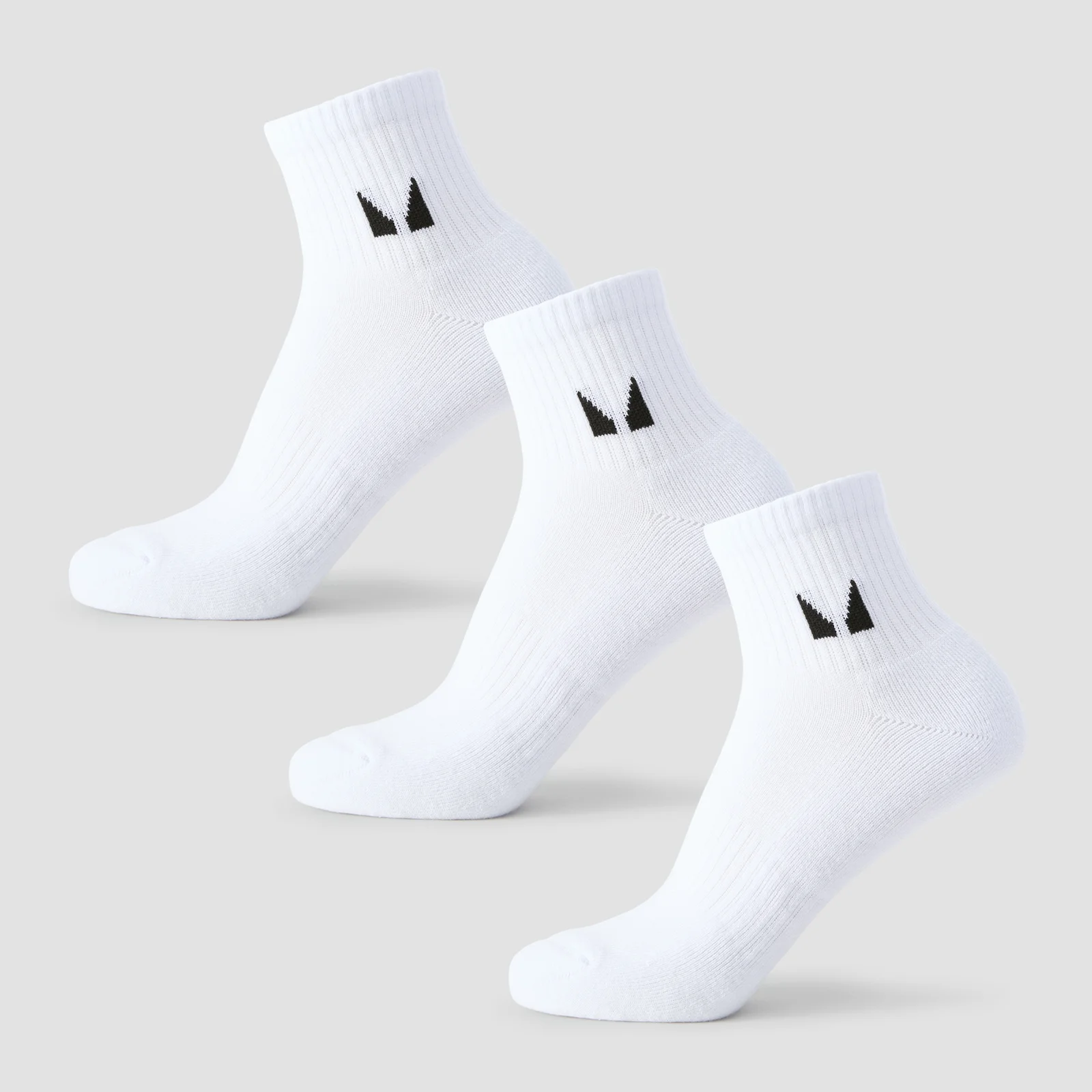 MP Unisex Ankle Socks (3 Pack) - White - UK 6-8 Изображение 1