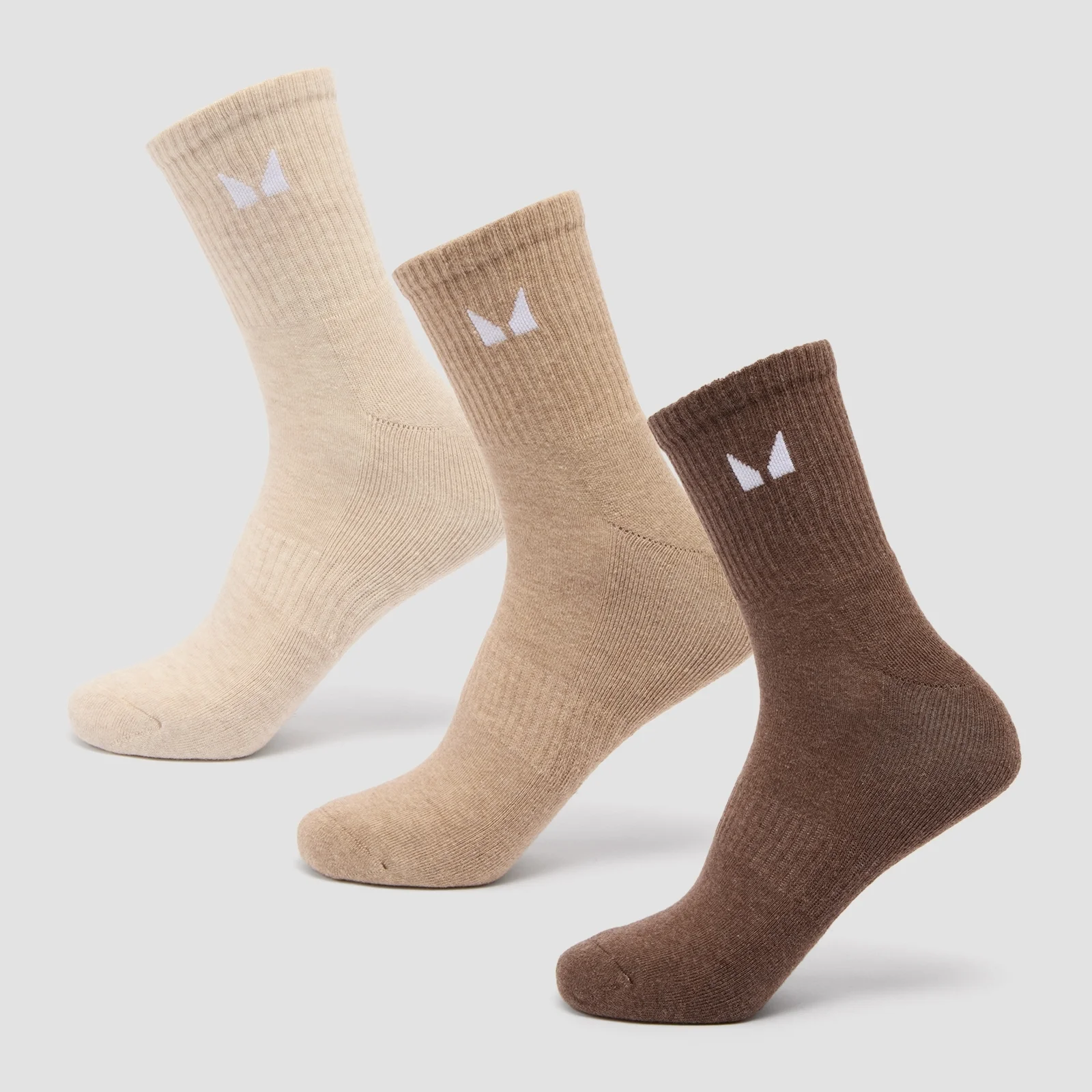MP Unisex Crew Socks (3 Pack) - Neutral - UK 6-8 Изображение 1