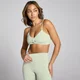 Спортивное бра MP Lifestyle с перекрученным элементом дизайна спереди ― зеленый цвет