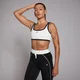 Спортивное бра MP Tempo с контрастными деталями — белый цвет