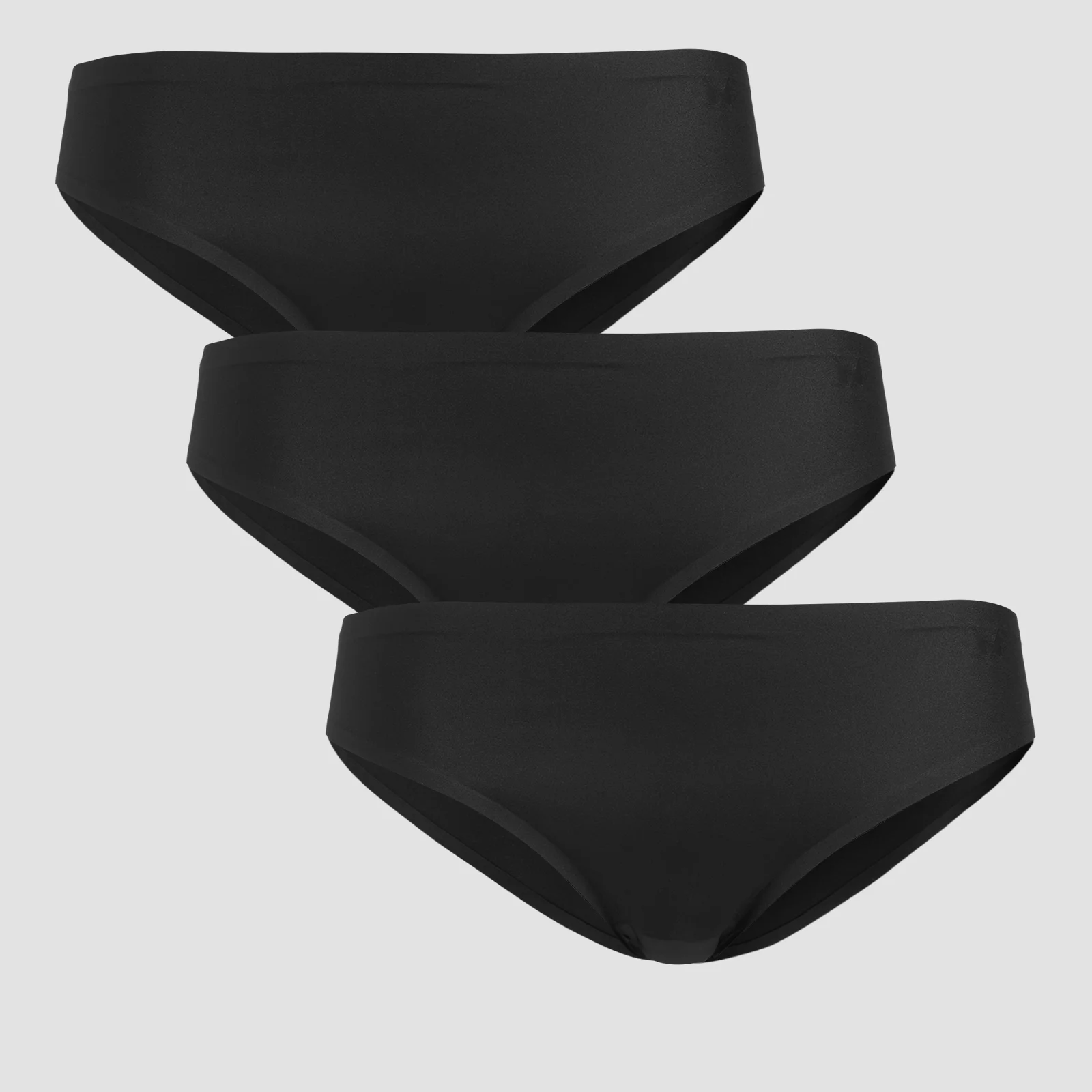 MP Women's Mid Rise No VPL Bikini Brief (3 Pack) - Black - M Изображение 1