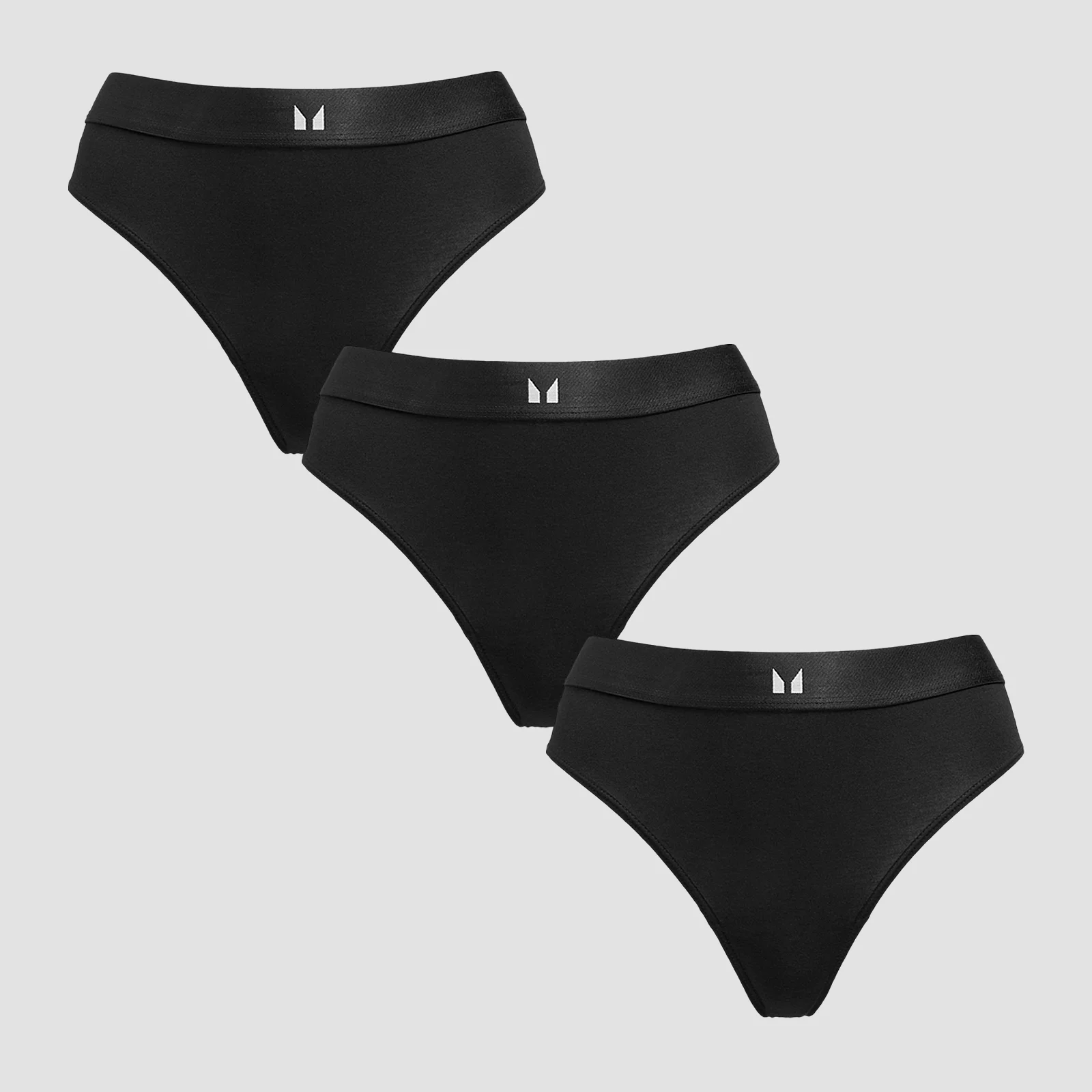 MP Women's Mid Rise Bikini Brief (3 Pack) - Black - M Изображение 1