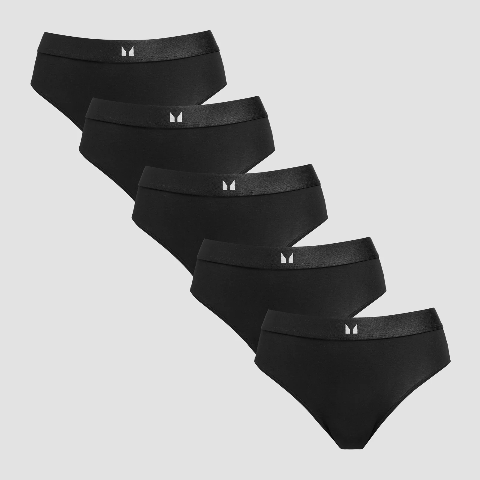 MP Women's Mid Rise Bikini Brief (5 Pack) - Black - XS Изображение 1