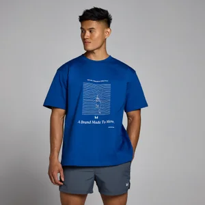 Футболка MP для плавания с графическим рисунком ― синий цвет - Size L - XL