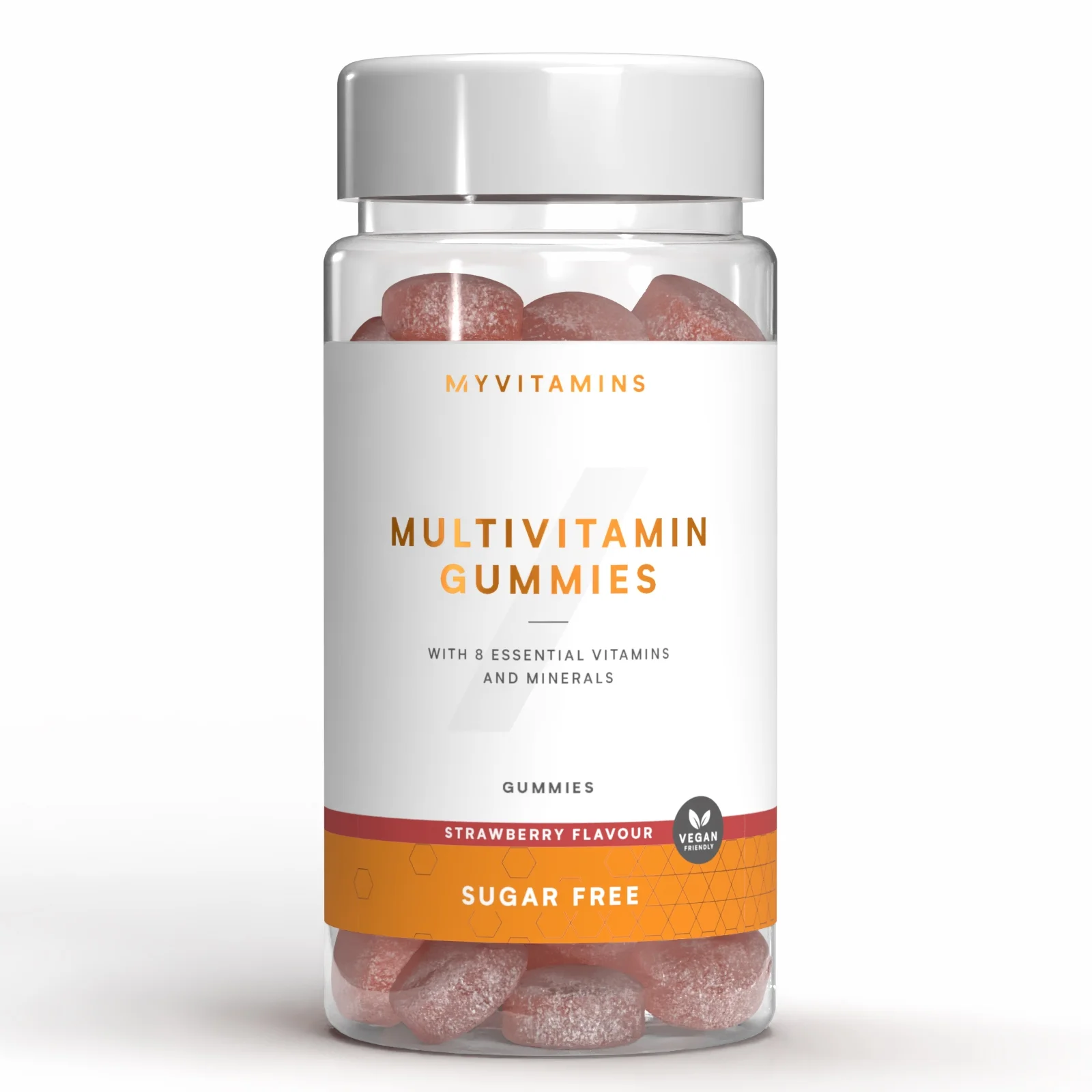 Жевательные конфеты с поливитаминами - 60gummies - Sugar Free Strawberry Изображение 1