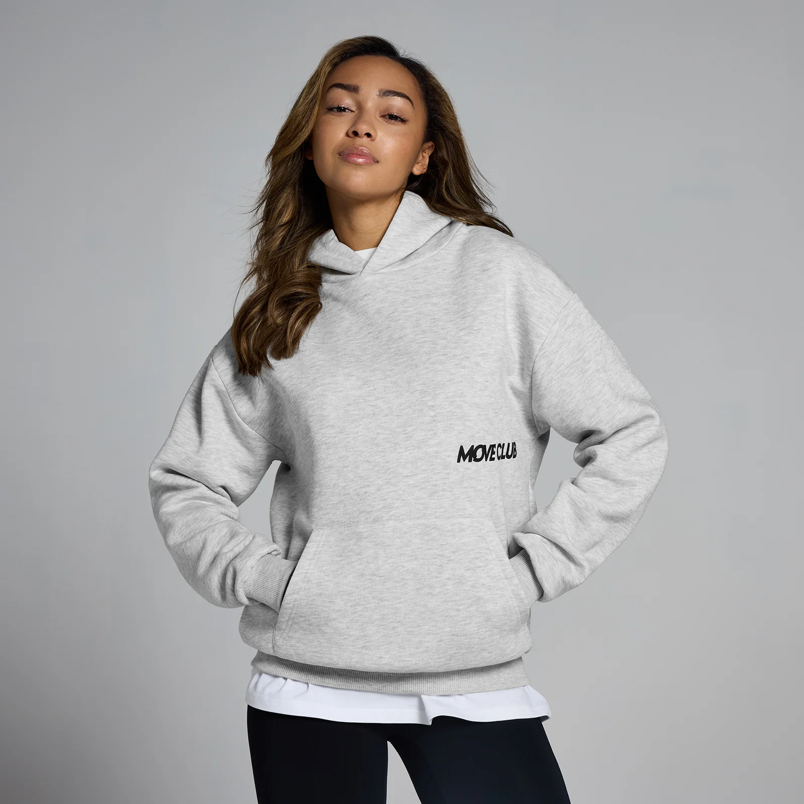 Оверсайз худи MP Move Club ― серый меланж - L-XL Изображение 1