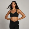 Спортивное бра MP Tempo со сборкой спереди — черный цвет