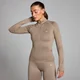 Женская бесшовная куртка на застежке-молнии MP Shape ― светло-коричневый цвет