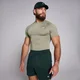 Мужской компрессионный спортивный топ MP Training с короткими рукавами — глубокий зеленый цвет