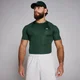 Мужской компрессионный спортивный топ MP Training с короткими рукавами — темно-изумрудный цвет