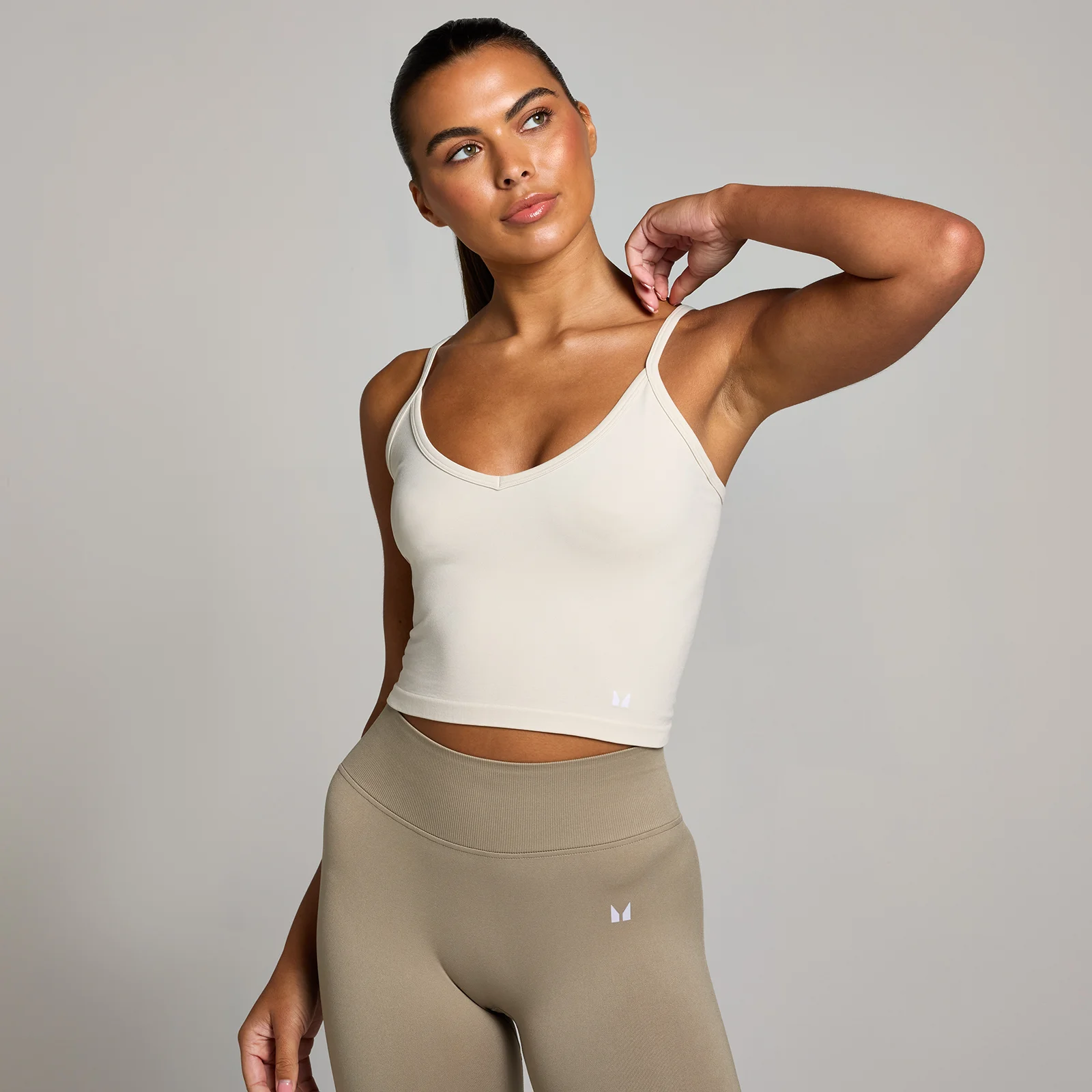 Женская бесшовная майка MP Tempo — цвет слоновой кости - S Изображение 1