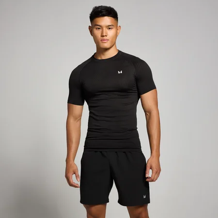 MP Men's Tempo Pillar Graphic Seamless T-Shirt - Black