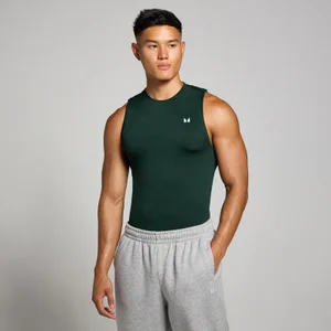 MP Men's Tempo Pillar Graphic Seamless Tank - Dark Emerald - Size XS