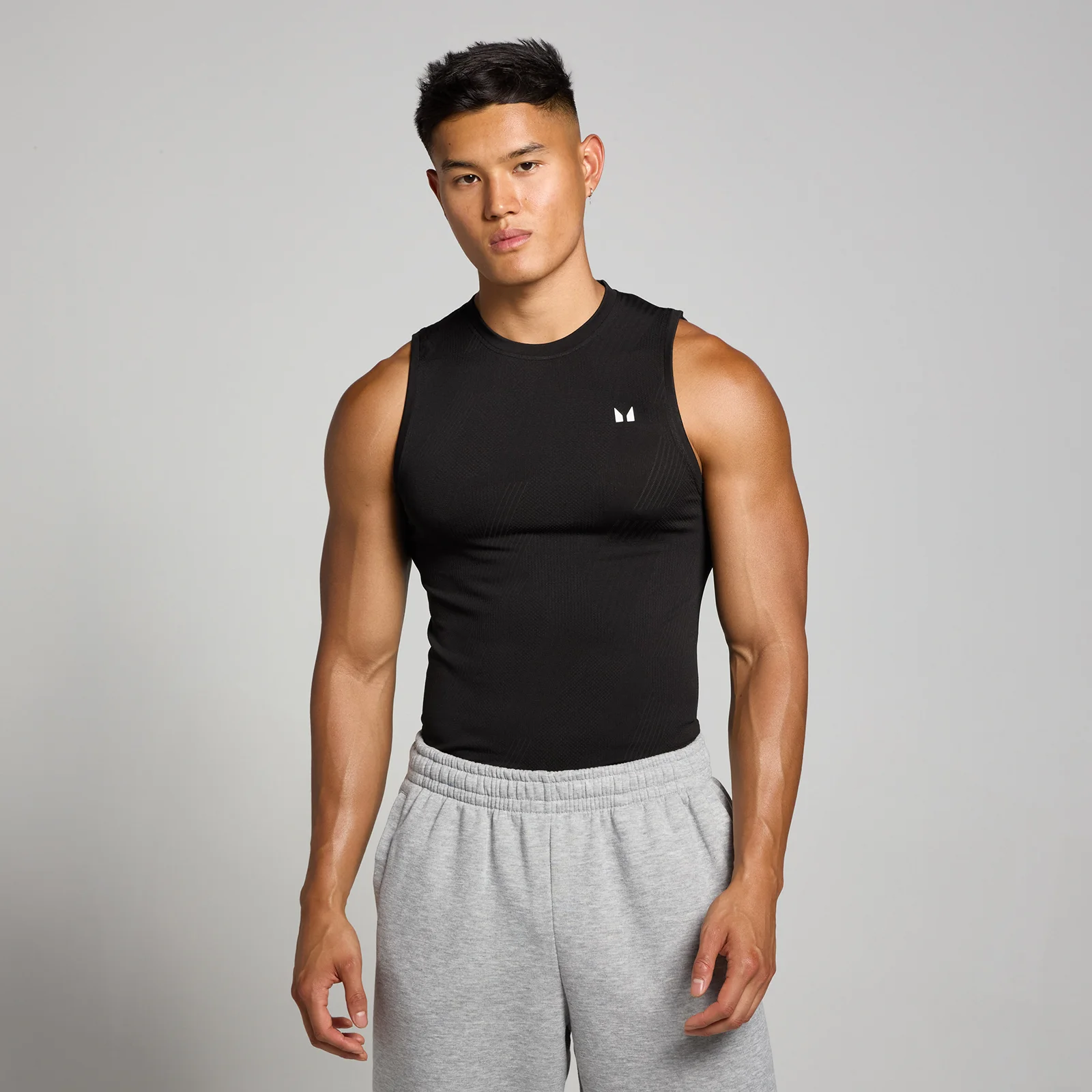MP Men's Tempo Pillar Graphic Seamless Tank - Black - M Изображение 1