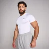 Мужской компрессионный спортивный топ MP Training с короткими рукавами — белый цвет