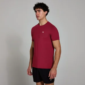 Мужская футболка MP Active с сетчатой текстурой ― темно-красный цвет - Size XS
