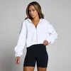 Укороченное женское худи на застежке-молнии MP Basics — белый цвет