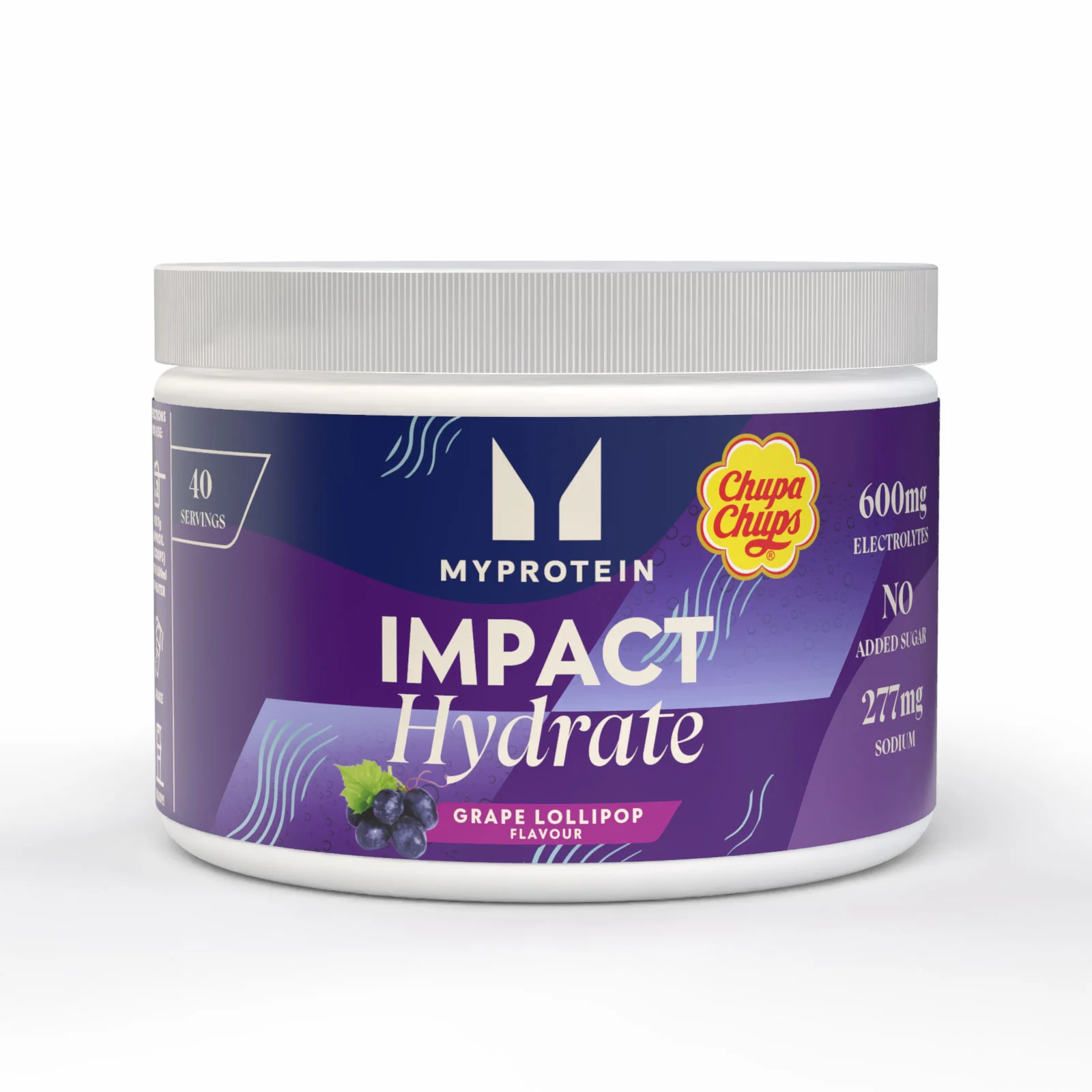 Impact Hydrate | Вкус Chupa Chups - 280G - 40servings - Chupa Chups - Grape Lollipop Изображение 1