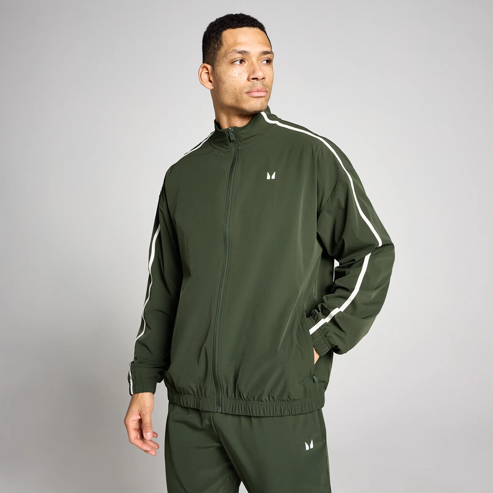 Мужская куртка MP Tempo Panel Woven - Лесной зеленый - XS Изображение 1