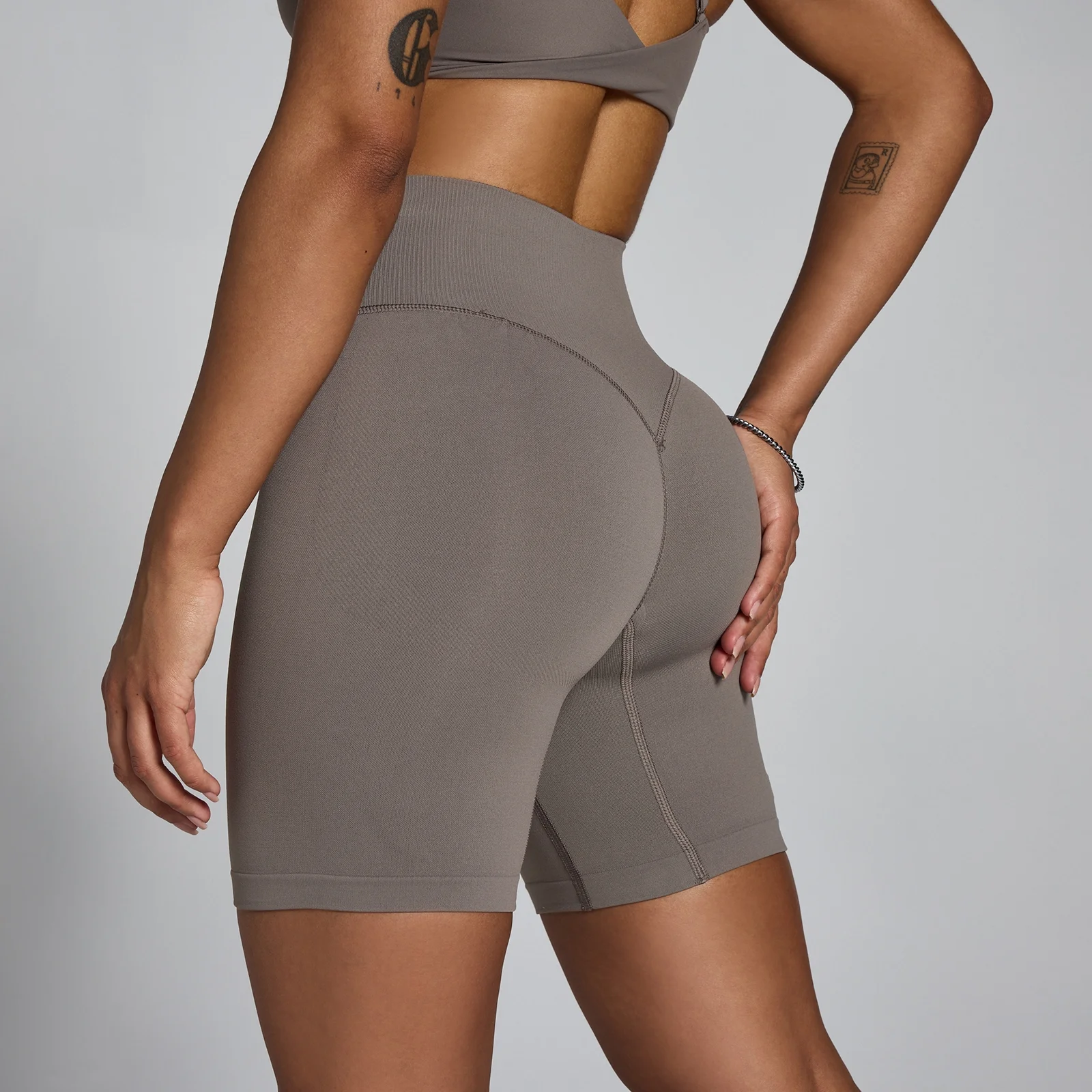 MP Шорты Tempo Hybrid Seamless для женщин - Ash Grey - XS Изображение 1