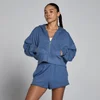 Лёгкое худи MP Women's Loopback на молнии - серо-синий