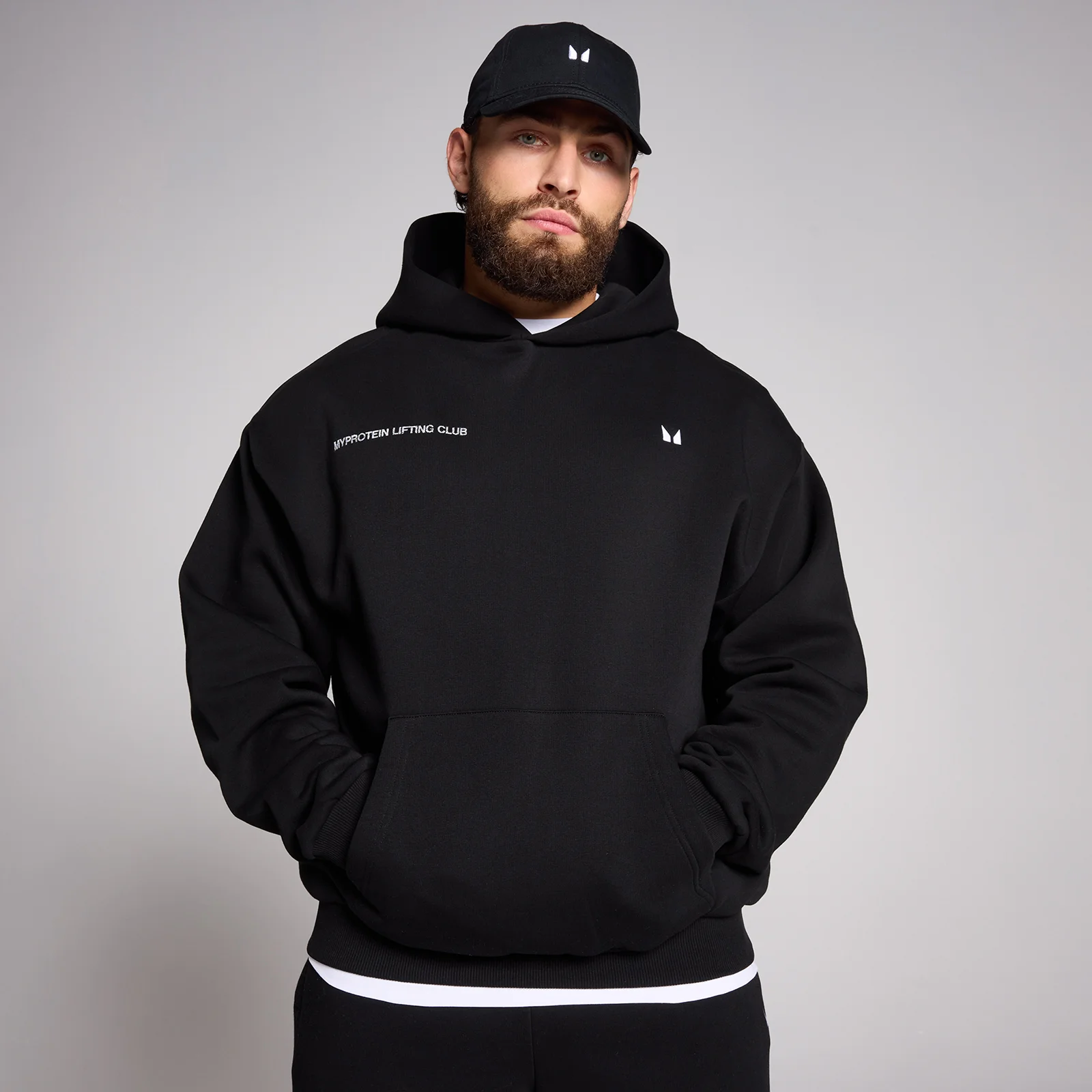 MP Men's Origin Lift Club Oversized Graphic Hoodie - Black - XS Изображение 1