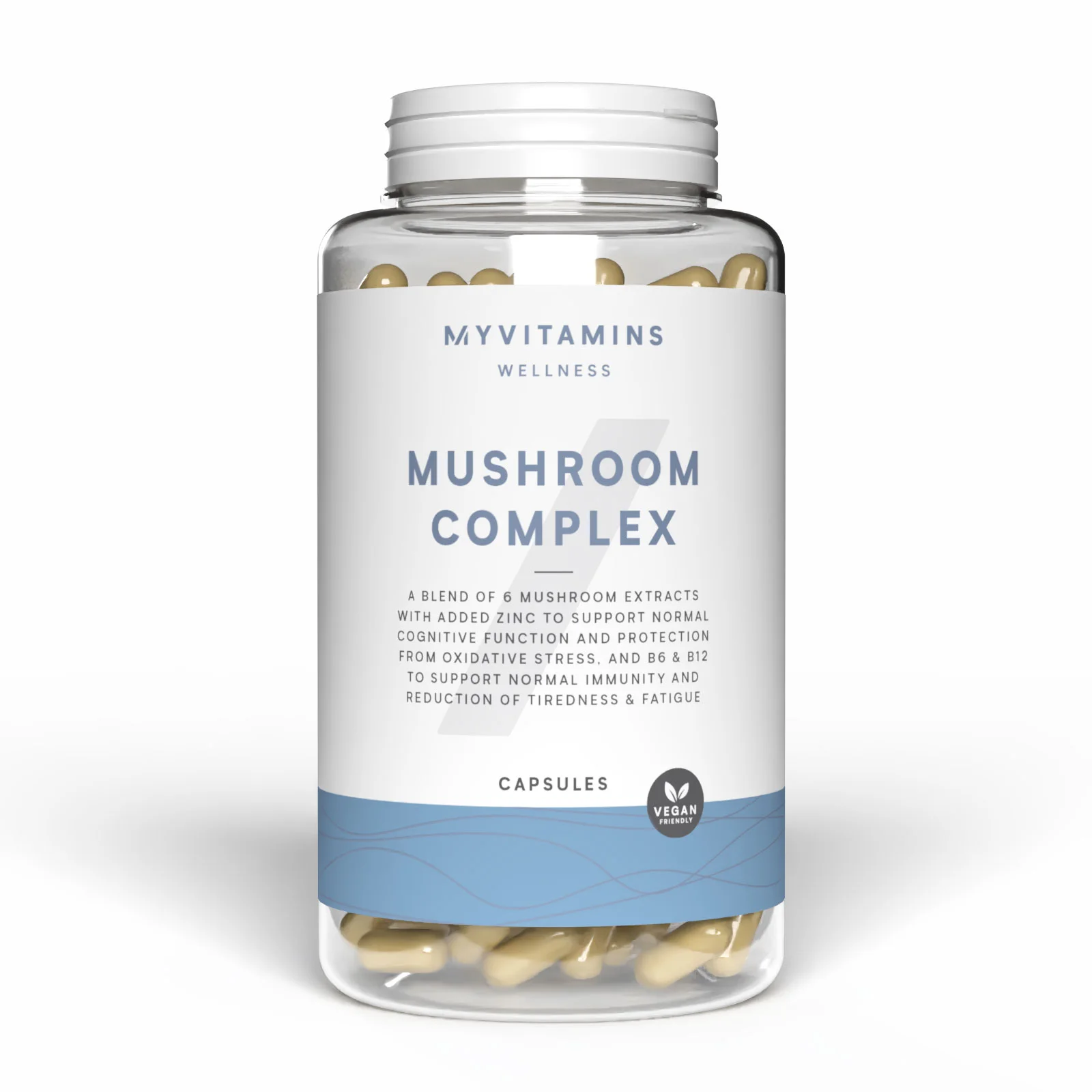 6 In 1 Капсулы с комплексом грибов Mushroom Complex - 60CAPSULES, 30servings Изображение 1
