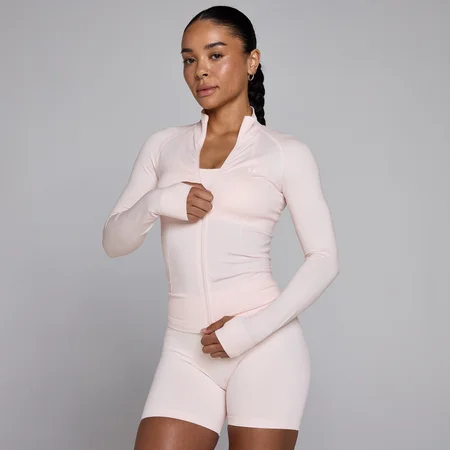 MP Женская бесшовная куртка на молнии Shape - Baby Pink