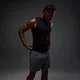 Мужская бесшовная майка MP Hero Muscle Fit - выстиранный чёрный/Hero Red