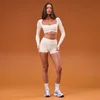 Укороченный топ MP Women's Tempo Cropped Ruched - Coconut