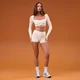 Укороченный топ MP Women's Tempo Cropped Ruched - Coconut