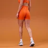 Женские бесшовные шорты MP Tempo Seamless Scrunch - закат