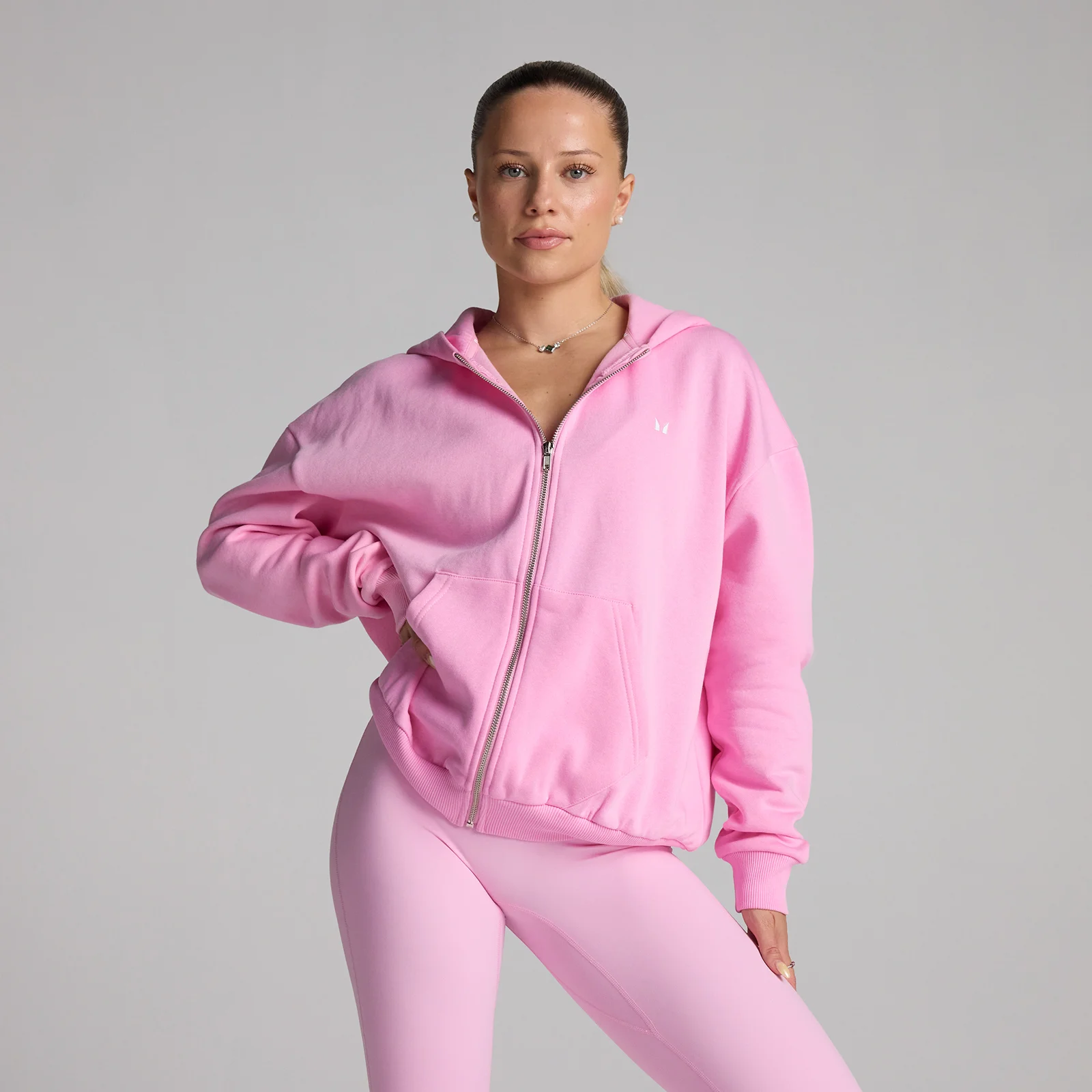 Худи MP Basics для женщин на молнии - Cosmo Pink - XS Изображение 1