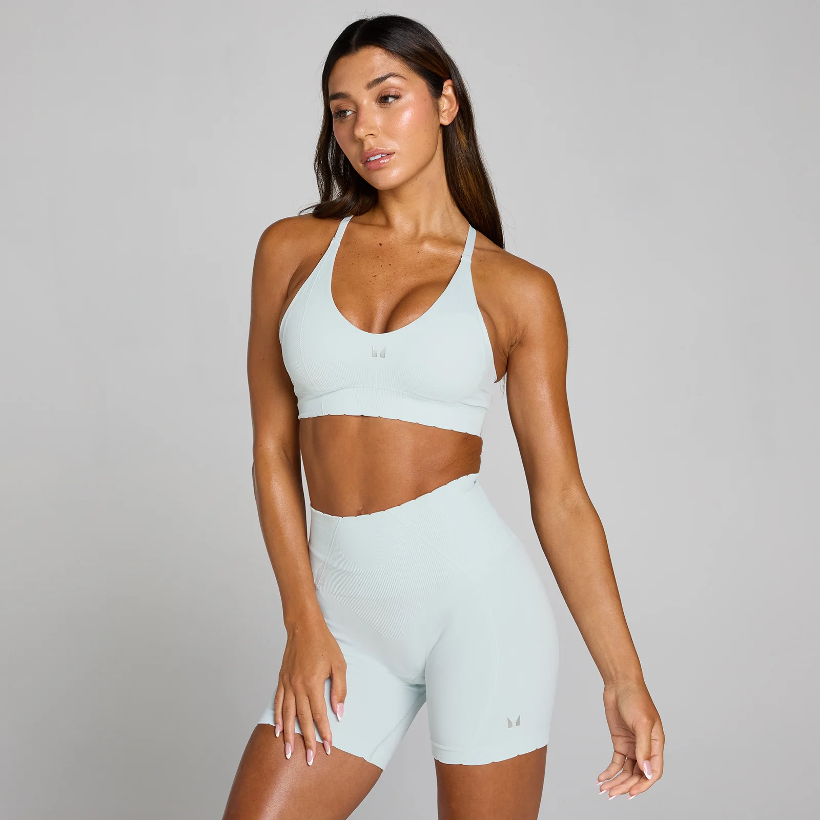 Спортивный бюстгальтер MP Women's Tempo Ultra Seamless - Blue Aura - L Изображение 1