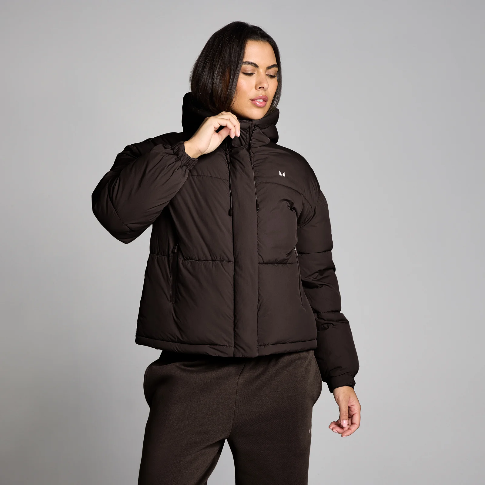 Женский короткий пуховик MP - Какао - XS Изображение 1