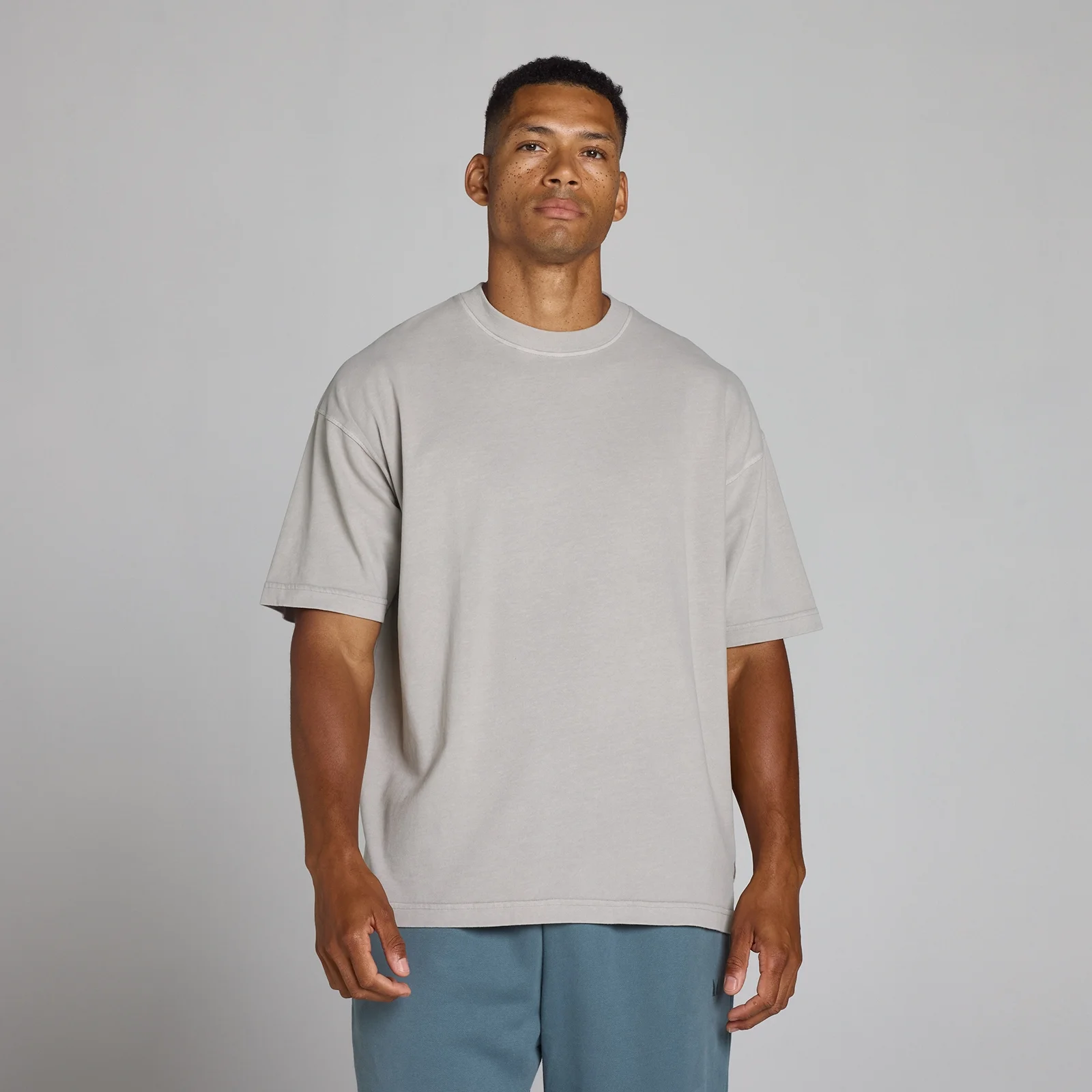 MP Men's Washed Oversized T-Shirt - Chalk Grey - L Изображение 1