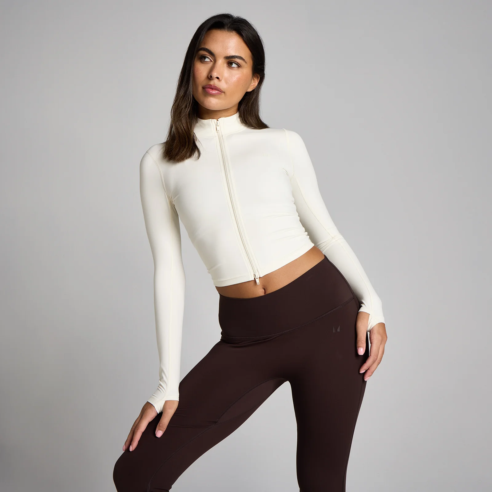 MP Women's Tempo Cropped Jacket - Vanilla - L Изображение 1